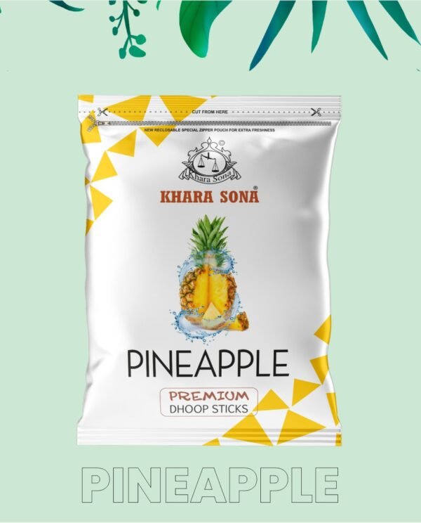 Pineapple Premium Wet Dhoop Zipper - 20 Sticks