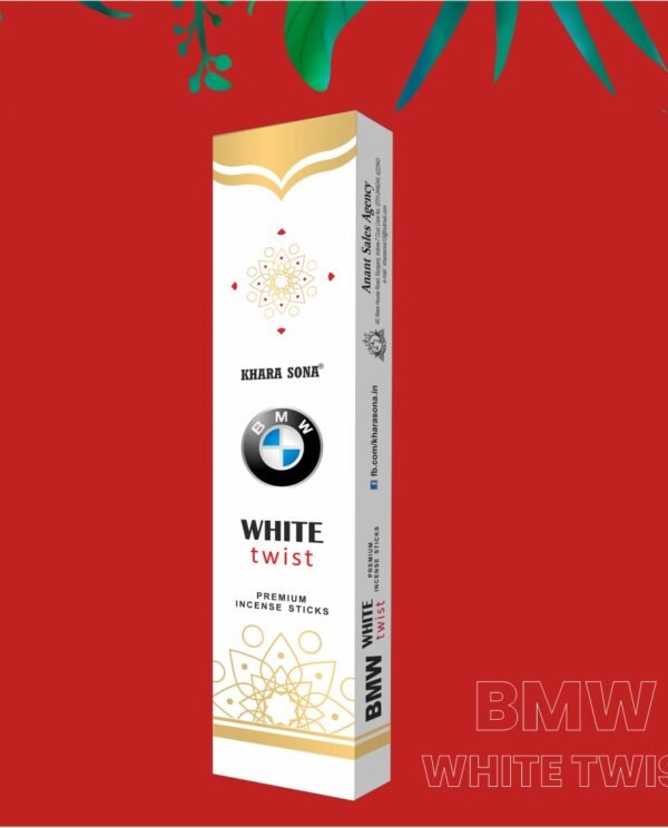 BMW White Twist Premium Incense Sticks - 15g