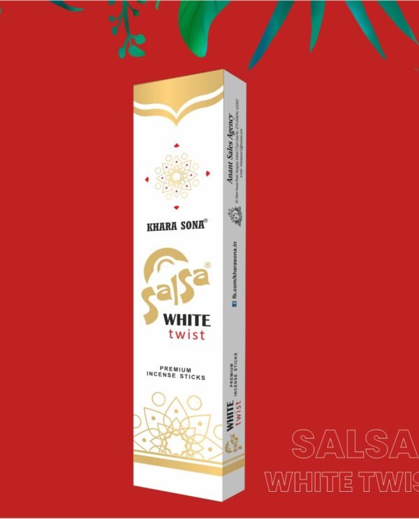 Salsa White Twist Premium Incense Sticks - 15g
